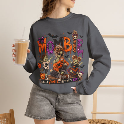 GILDAN - Mombie Halloween Sweatshirt — "Mombie" Zombie Mom Graphic Crewneck