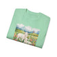 GILDAN - Lamb In Wildflowers Tee – "The Lord Is My Shepherd" Cotton T-Shirt