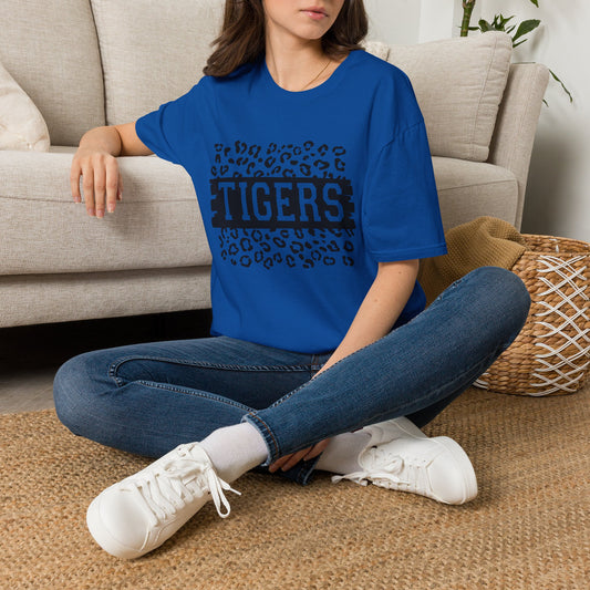 GILDAN - Tigers Leopard Print Tee — Athletic Mascot Team Shirt