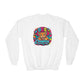 GILDAN - Youth Crewneck Sweatshirt — Vibrant 'DES Cougars' Mascot Graphic