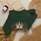 GILDAN - Nativity Scene Crewneck Sweatshirt - "Come Let Us Adore Him" Christmas Pullover