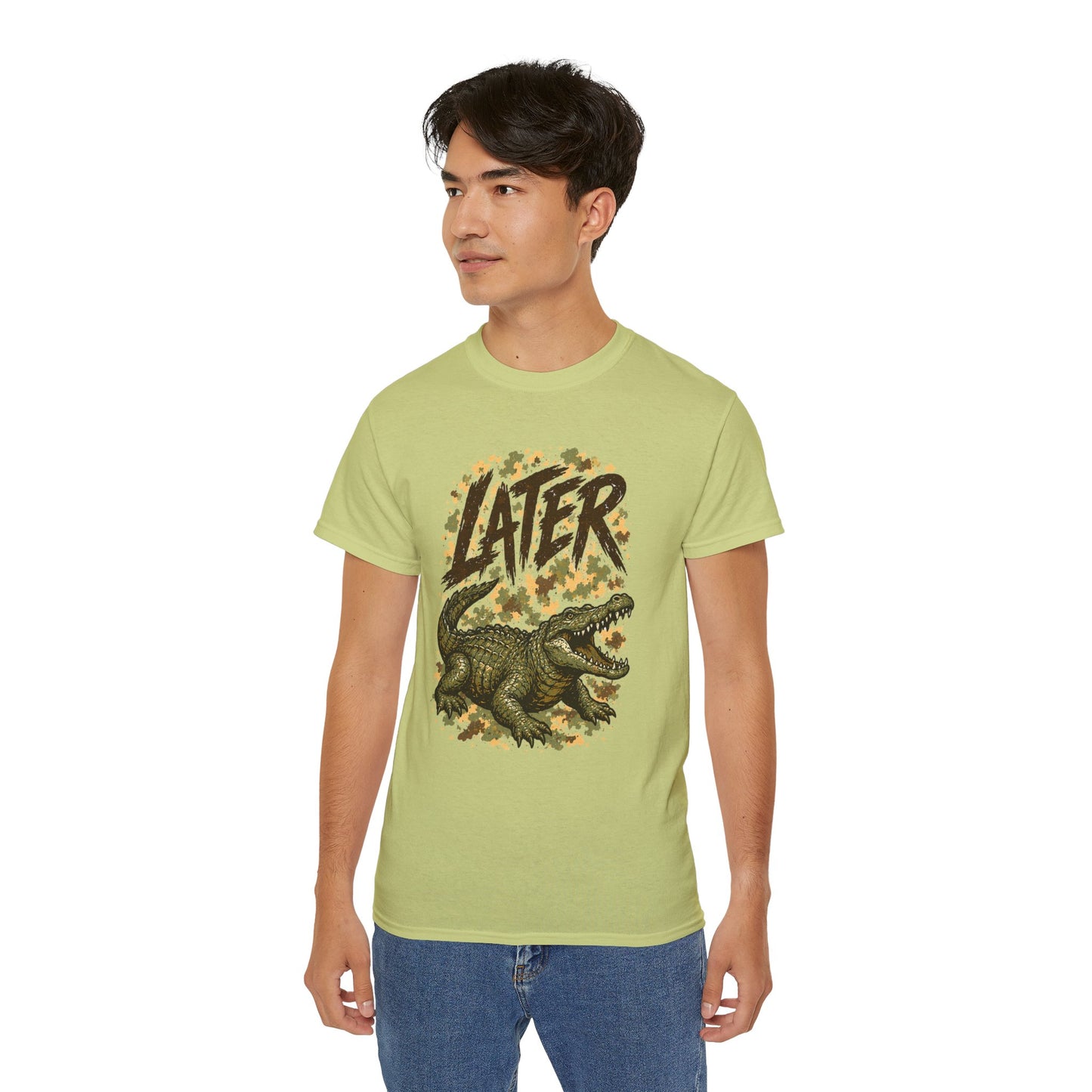 Later T‑Rex Graphic Tee — Retro Dinosaur Shirt