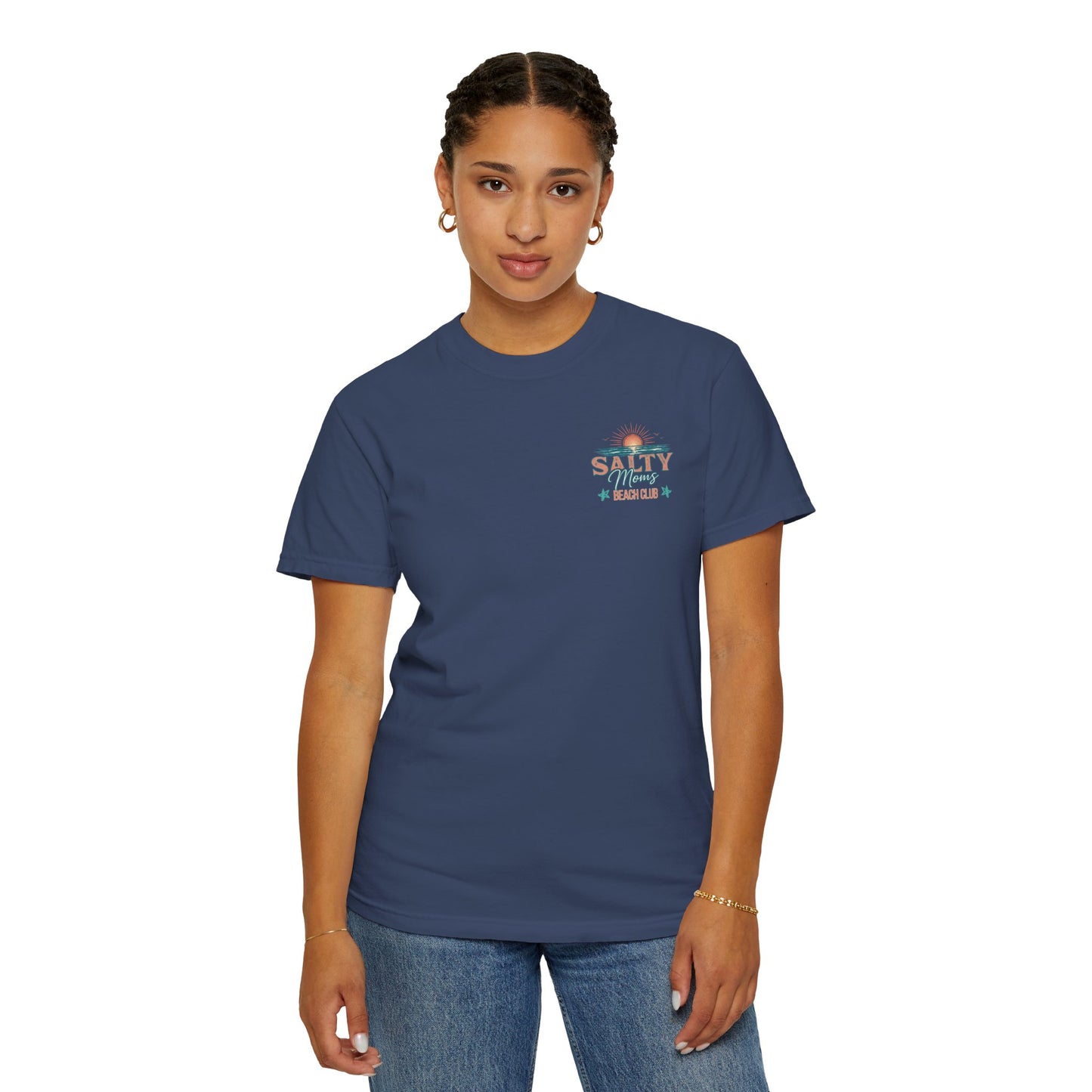 COMFORT COLORS - Salty Vibes Beach Club T-Shirt — 'Salty Memory' Coastal Graphic Tee