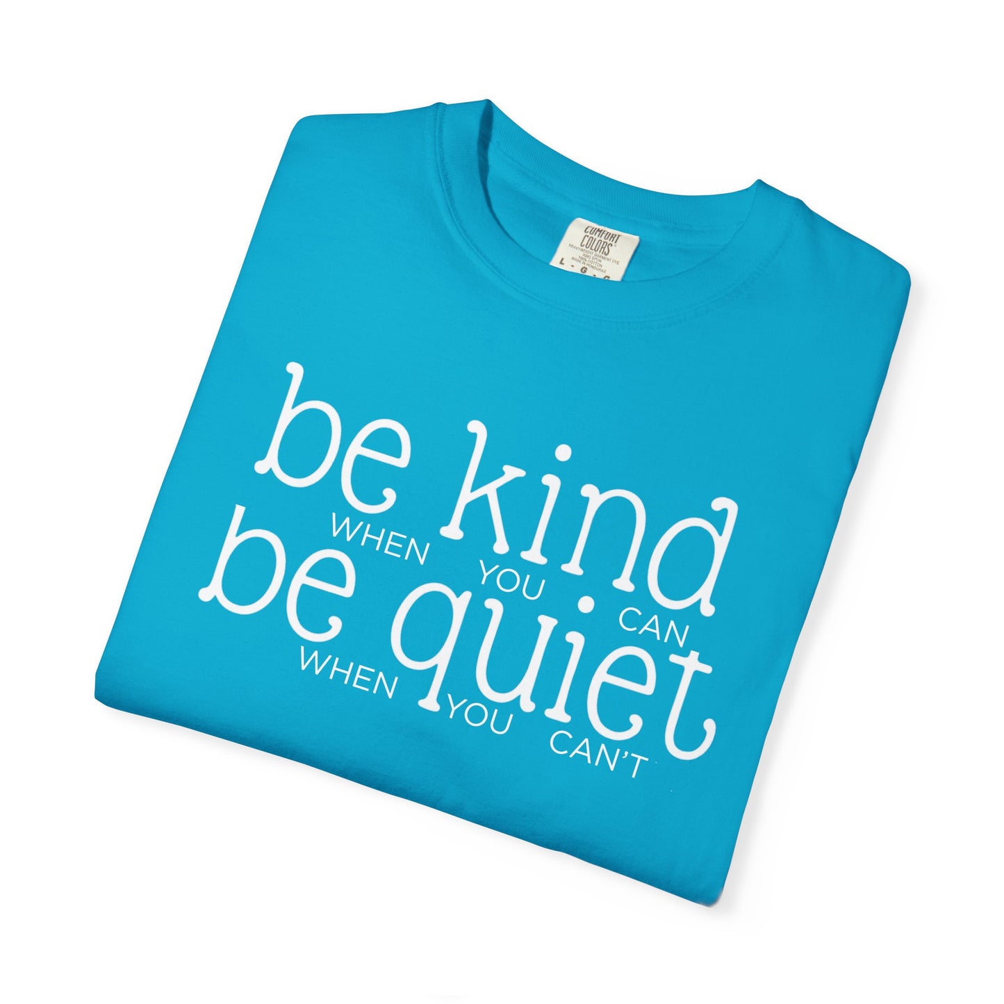 COMFORT COLORS - Garment-Dyed T-Shirt — Soft Vintage White Crew Tee
