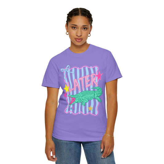 COMFORT COLORS - After While Crocodile T-Shirt — Pastel Retro Graphic Tee