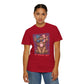 COMFORT COLORS - All American Girl T-Shirt — Patriotic Cow Pup Graphic Tee