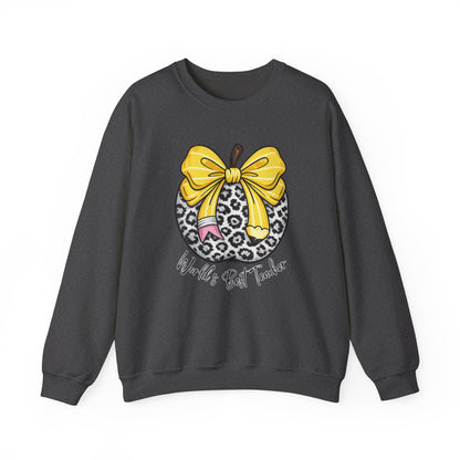 GILDAN - World's Best Teacher Unisex Heavy Blend™ Crewneck Sweatshirt