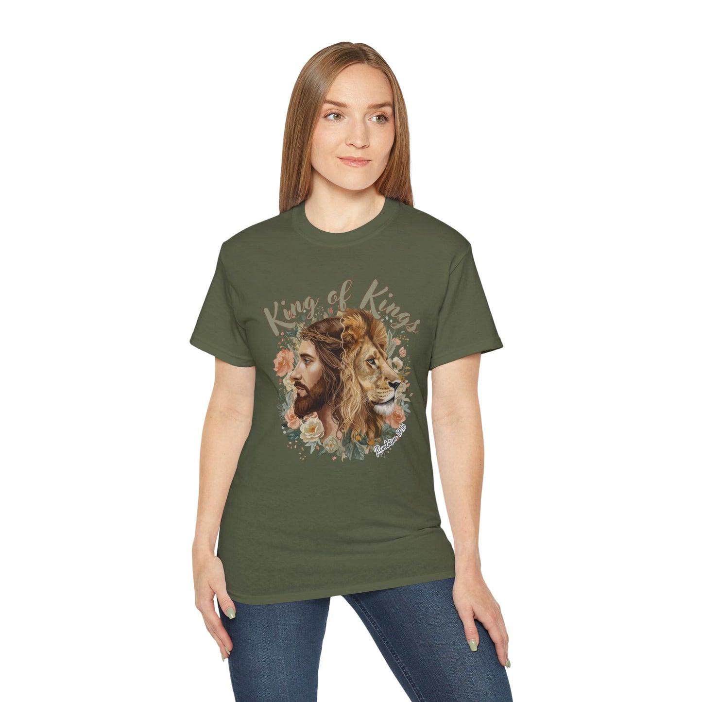 GILDAN - King of Kings Jesus & Lion T-Shirt — Faith Christian Tee