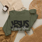 GILDAN - JESUS LOVES YOU NEUTRAL ADULT SWEATSHIRT