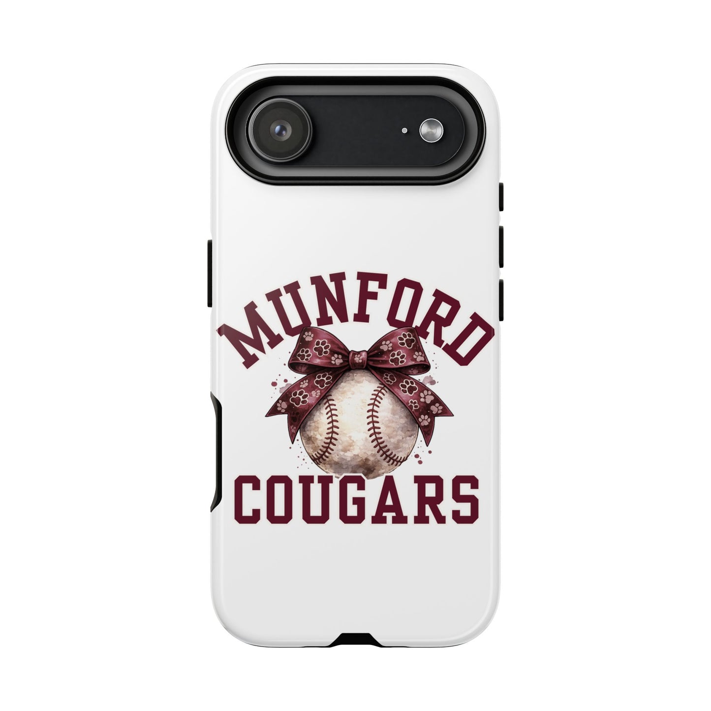 *** NEED TO PERSONALIZE THIS ? - DO NOT PURCHASE THIS ITEM - EMAIL ME @REFININGFAITHCOMPANY@GMAIL.COM - Munford Cougars Baseball Phone Case - Tough Cases Sports Team Phone Cover