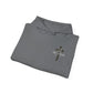 GET DOWN IN THE GOSPEL ADULT HOODIE GREEN CAMO CROSS
