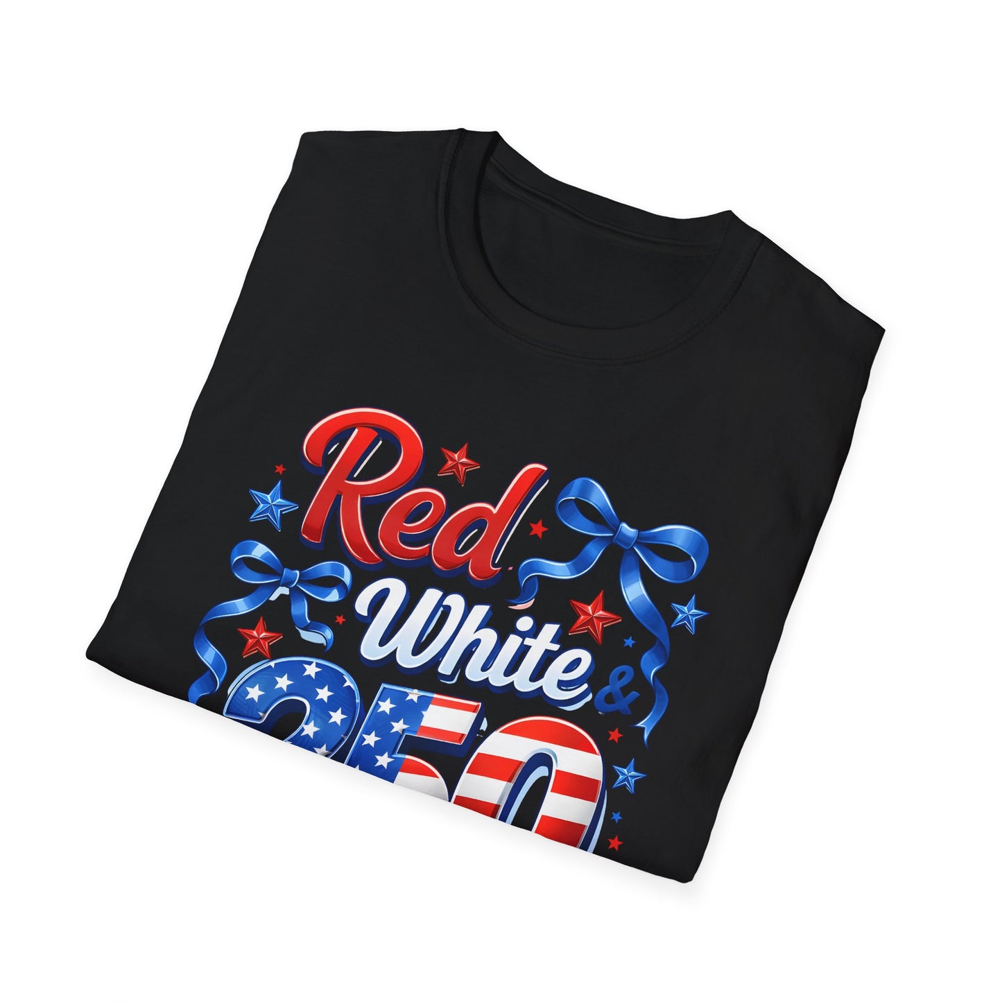 GILDAN - Patriotic "Red White & 4th" T-Shirt — USA Stars & Stripes 4th of July Tee