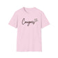 GILDAN - Cougars Script T-Shirt — Retro Pink Heart Team Tee