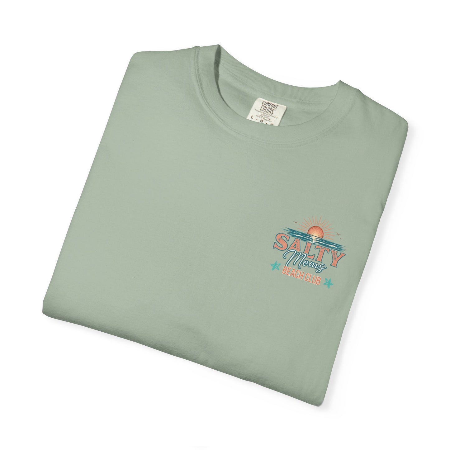 COMFORT COLORS - Salty Vibes Beach Club T-Shirt — 'Salty Memory' Coastal Graphic Tee