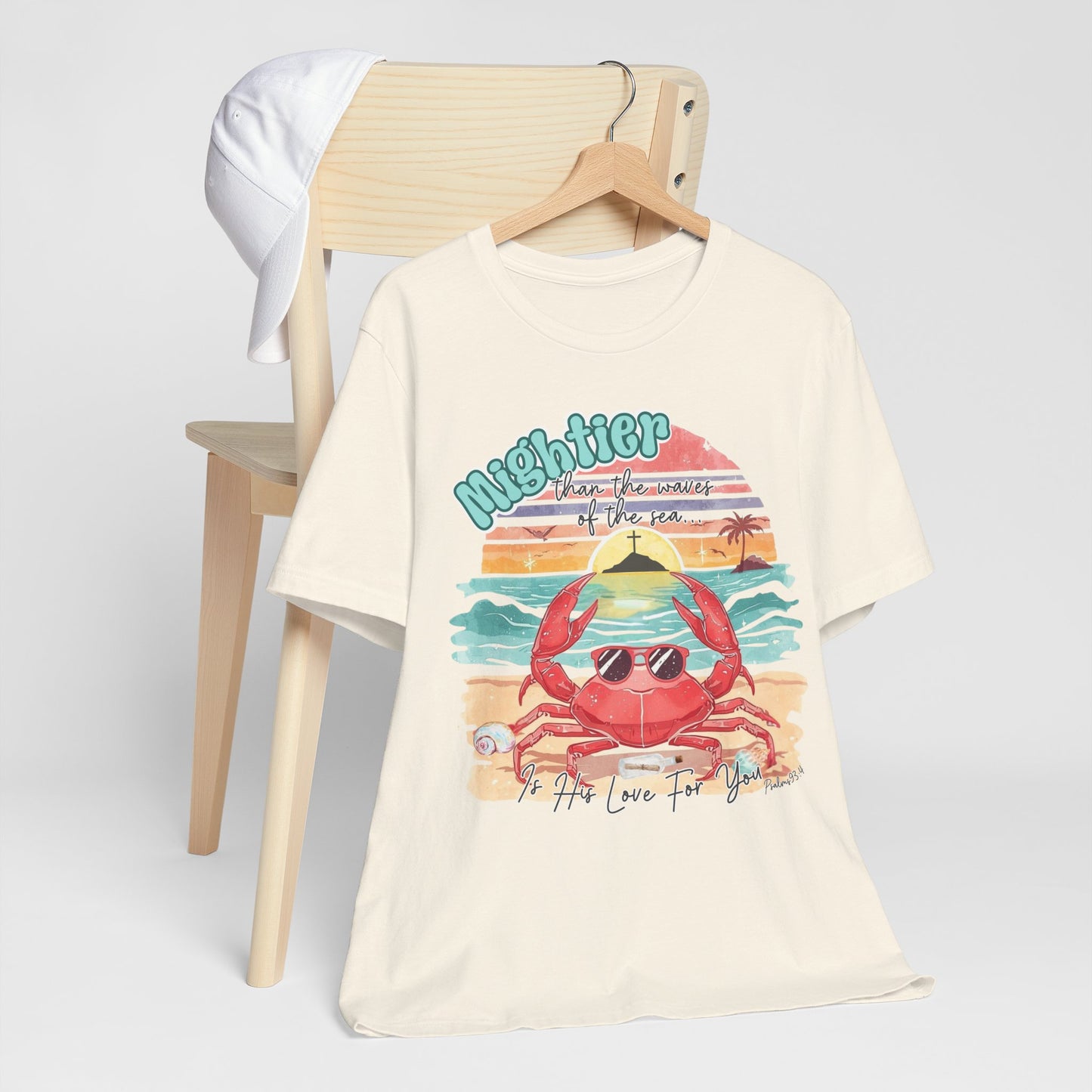BELLA CANVAS -Crabby Beach Vibes T-Shirt — "Nighter" Sunglasses Crab Sunset Tee