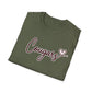 Cougars Script T-Shirt — Retro Pink Heart Team Tee