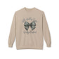 GILDAN - Crewneck Sweatshirt - 'Hate Hunting Season, Goodbye Husband' Camo Bow Graphic