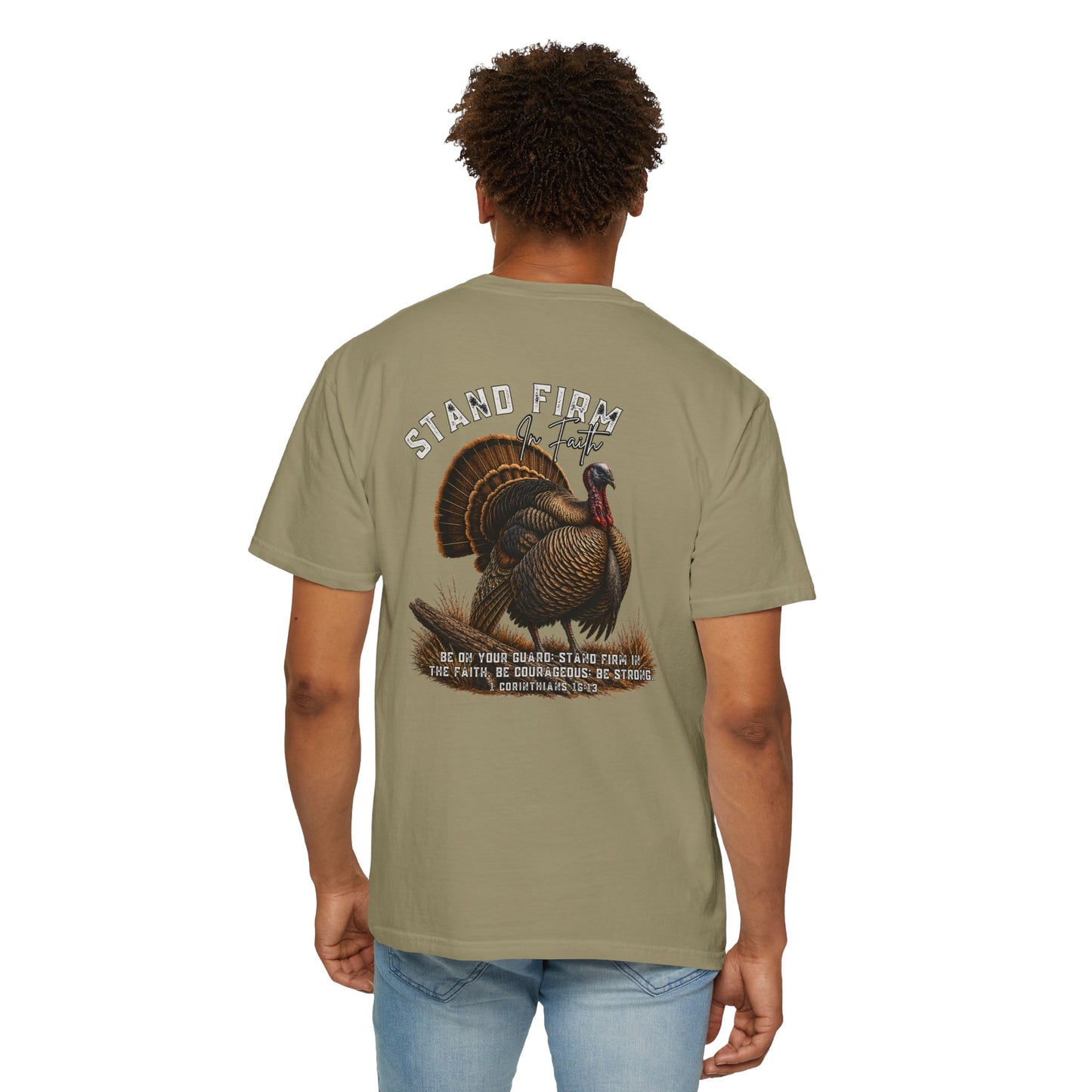COMFORT COLORS - Stand Firm Turkey T-Shirt – Patriotic Thanksgiving Graphic Tee