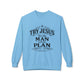 Try Jesus He’s the Man with the Plan Sweatshirt – Christian Faith Crewneck
