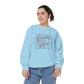 COMFORT COLORS - Peace Script Sweatshirt — Inspirational 'Peace' Typography Crewneck