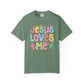 COMFORT COLORS - Jesus Loves Me T-Shirt — Colorful Retro Kids/Youth Faith Tee