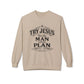 Try Jesus He’s the Man with the Plan Sweatshirt – Christian Faith Crewneck