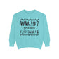 COMFORT COLORS - WWJD? Probably Flip Tables Sweatshirt — Funny Meme Graphic Crewneck