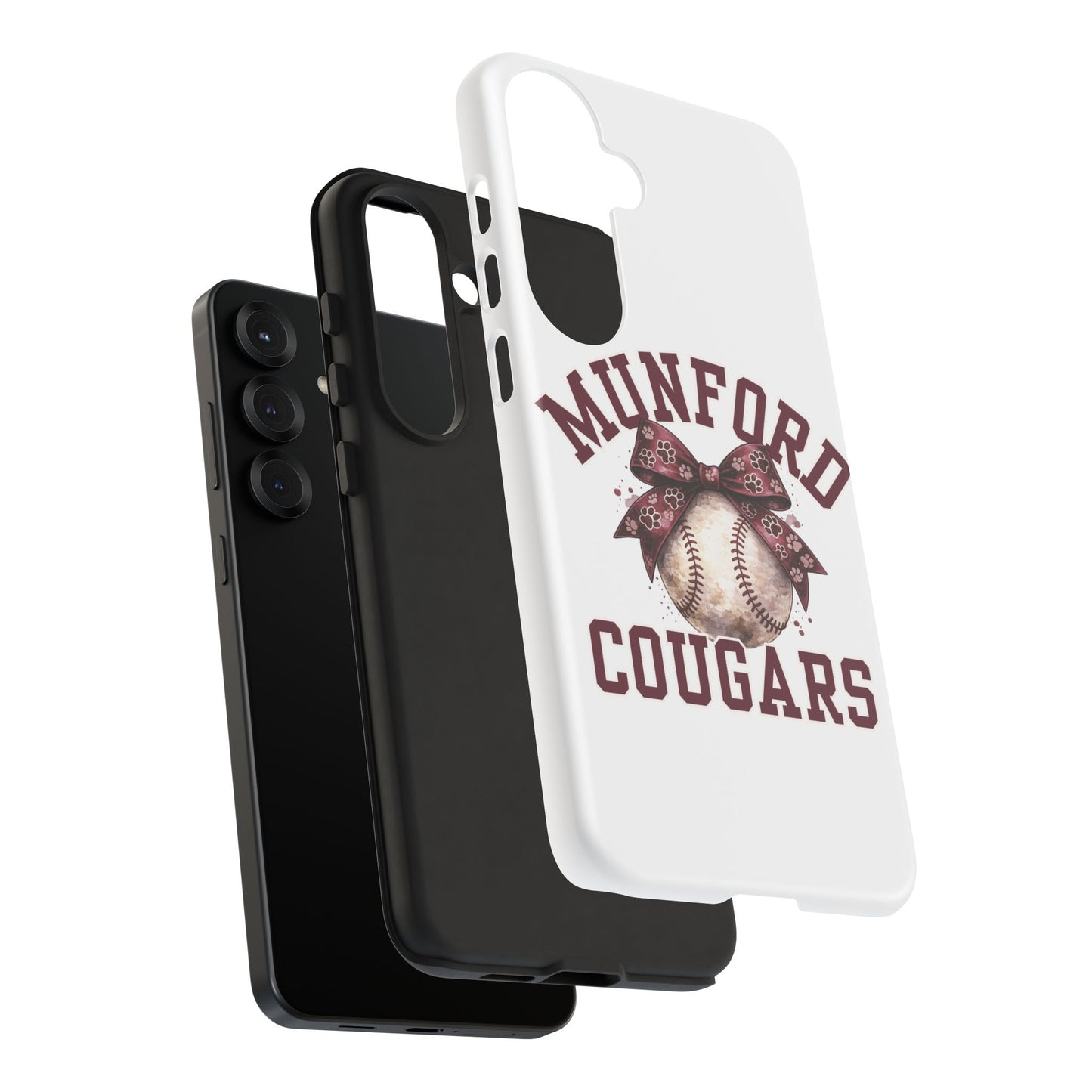 *** NEED TO PERSONALIZE THIS ? - DO NOT PURCHASE THIS ITEM - EMAIL ME @REFININGFAITHCOMPANY@GMAIL.COM - Munford Cougars Baseball Phone Case - Tough Cases Sports Team Phone Cover