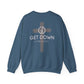 GET DOWN IN THE GOSPEL GRAY CROSS WHITE FONT