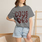 COMFORT COLORS - Cougars Distressed Paw T-Shirt