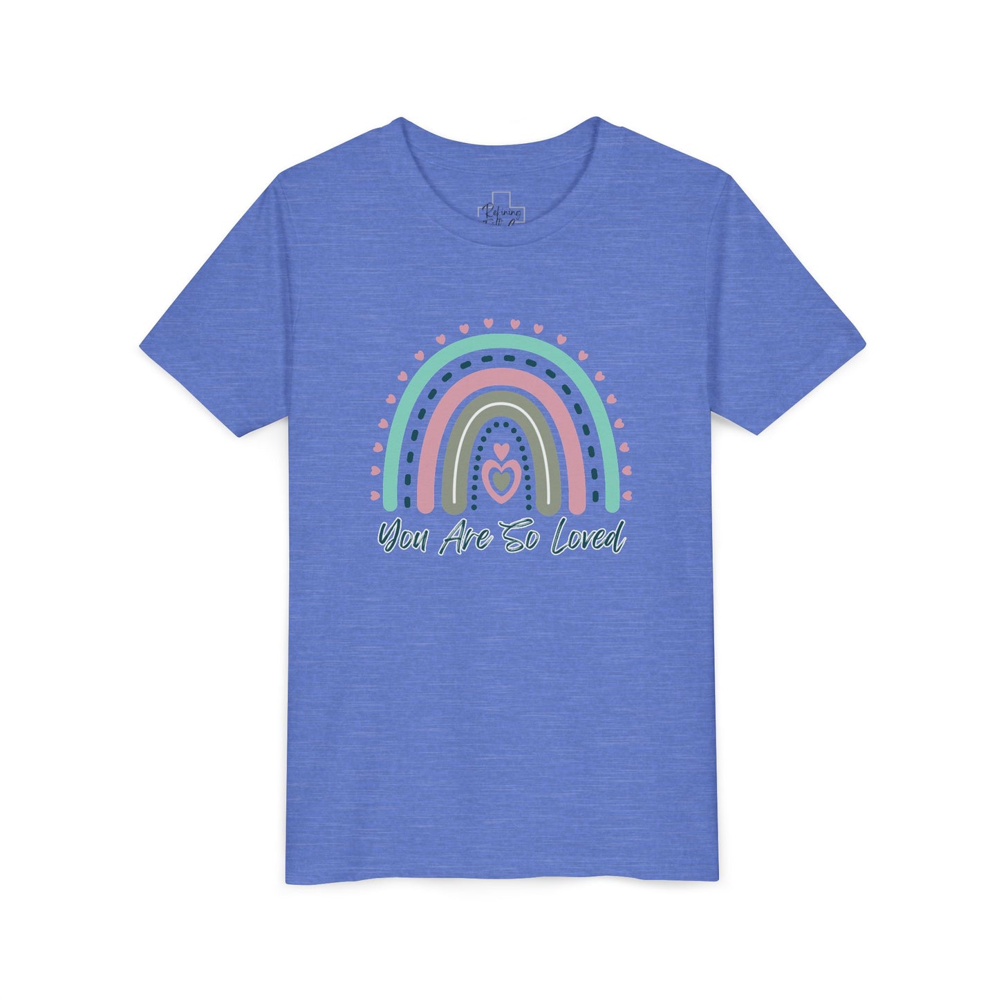 BELLA CANVAS-Youth Tee — Pastel Rainbow “You Are So Loved” Kids T‑Shirt