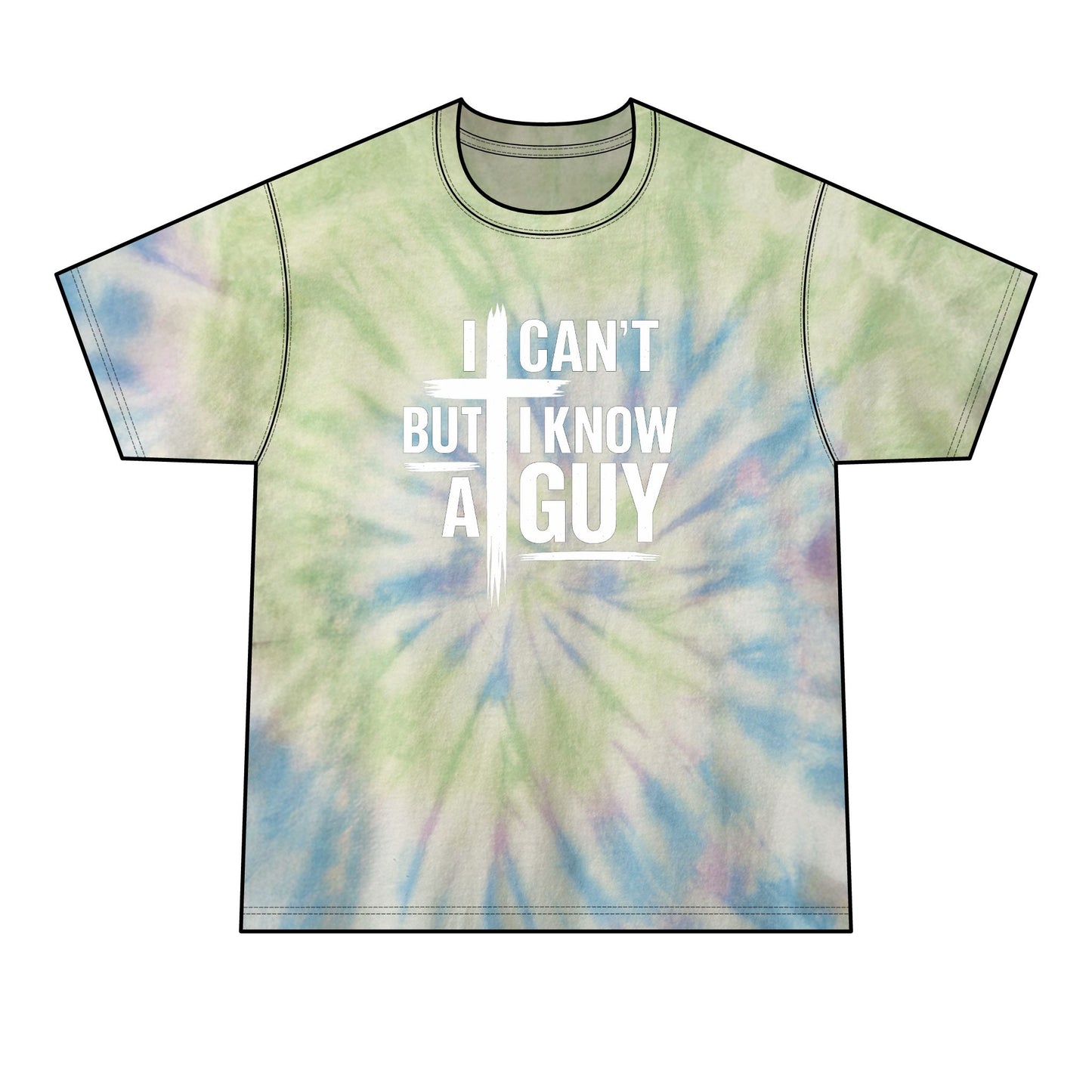 I Can't But I Know A Guy Tie-Dye Tee — Men's Graphic Casual Shirt