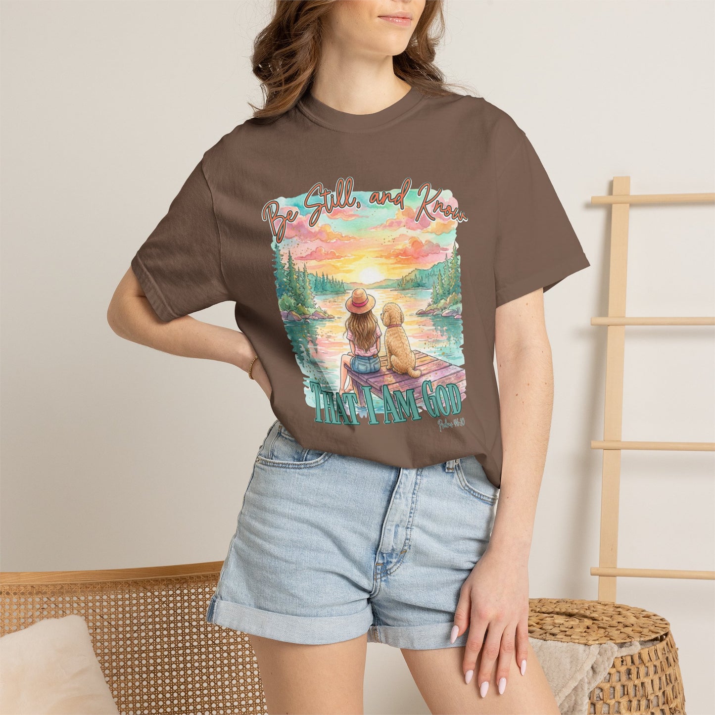 COMFORT COLORS - That I May Know T-Shirt — 'Be Still and Know' Scenic Faith Tee