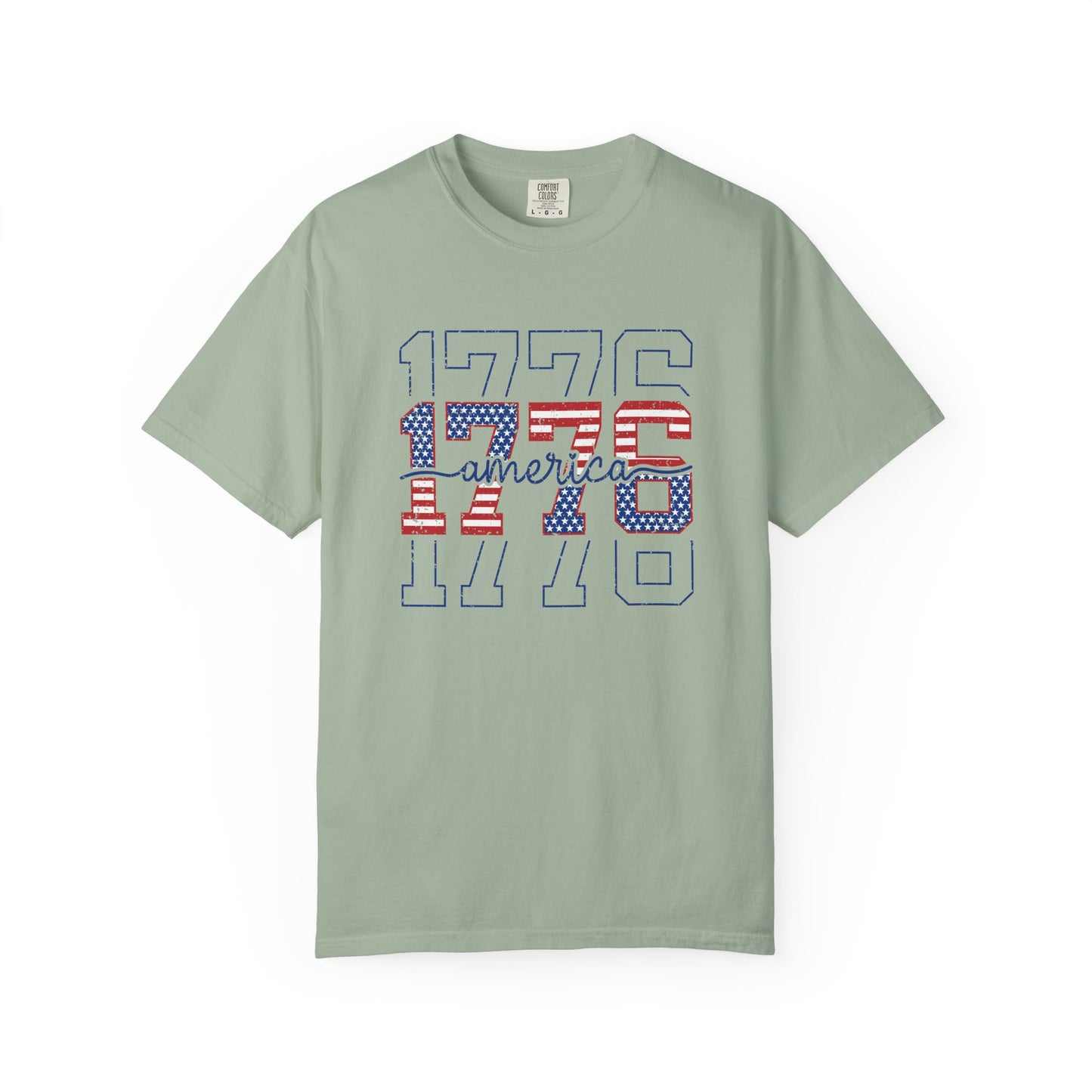 COMFORT COLORS - 1776 America Graphic T-Shirt — Patriotic Independence Day Tee