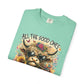 COMFORT COLORS - Cow Graphic T-Shirt — "All the Good Ones Are a Little Crazy" Floral Sunflower Design