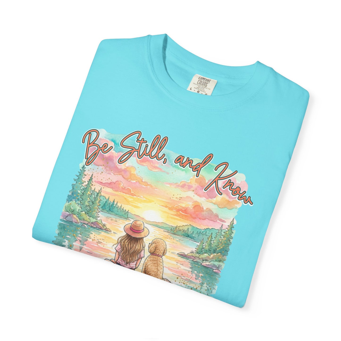 COMFORT COLORS - That I May Know T-Shirt — 'Be Still and Know' Scenic Faith Tee