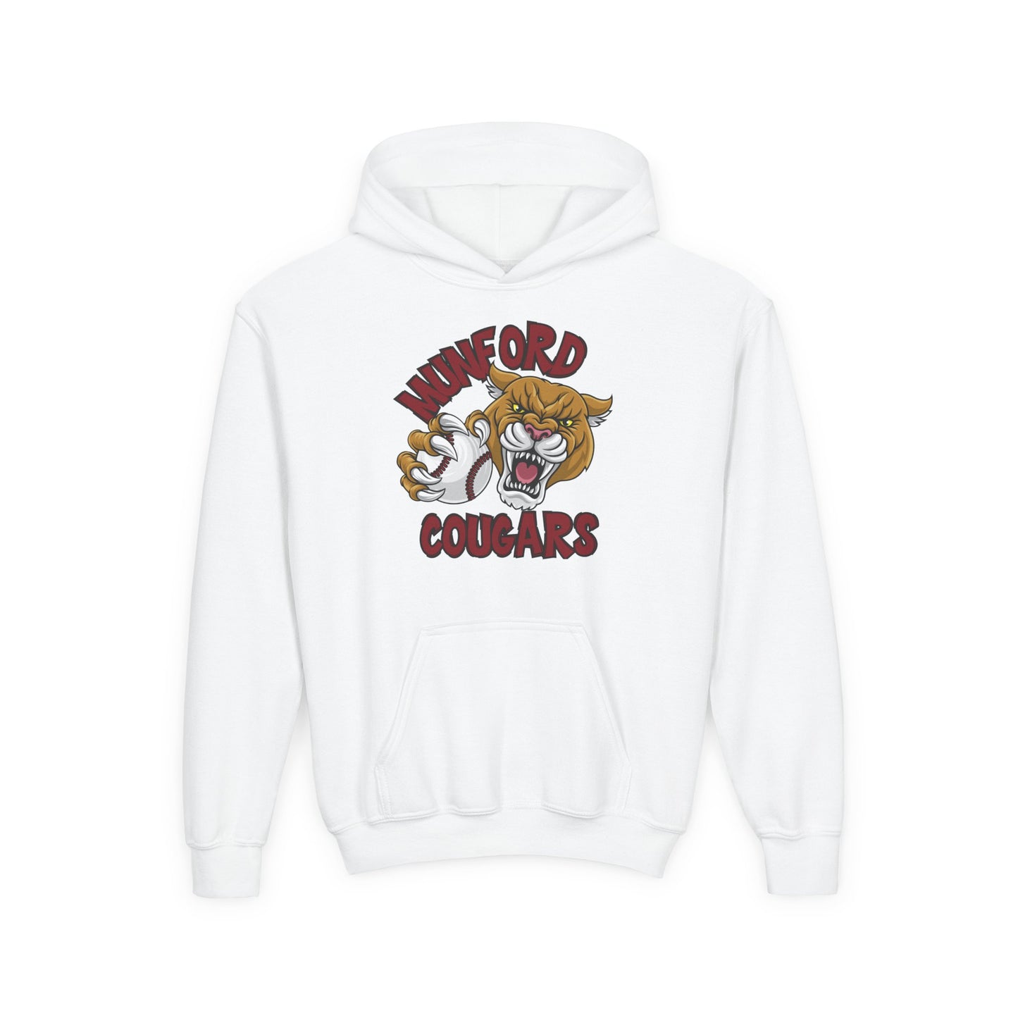 ***DO NOT ORDER THIS SHIRT - CONTACT ME @REFININGFAITHCOMPANY@GMAIL.COM TO PERSONALIZE THIS *** Youth Cougar Hoodie - Winford Cougars Mascot Sweatshirt with Custom Back Name & Number