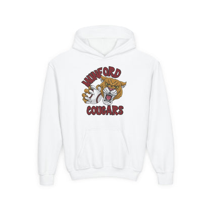***DO NOT ORDER THIS SHIRT - CONTACT ME @REFININGFAITHCOMPANY@GMAIL.COM TO PERSONALIZE THIS *** Youth Cougar Hoodie - Winford Cougars Mascot Sweatshirt with Custom Back Name & Number
