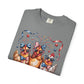 COMFORT COLORS - Patriotic Chickens T-Shirt — 4th of July Farm Animal Graphic Tee