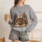 GILDAN - Nativity Scene Crewneck Sweatshirt - "Come Let Us Adore Him" Christmas Pullover