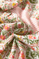 Green Geometric Floral Print Striped Patchwork Detail Sleeveless Dress（Runs Small ）
