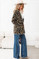 Brown Leopard Open Casual Cardigan