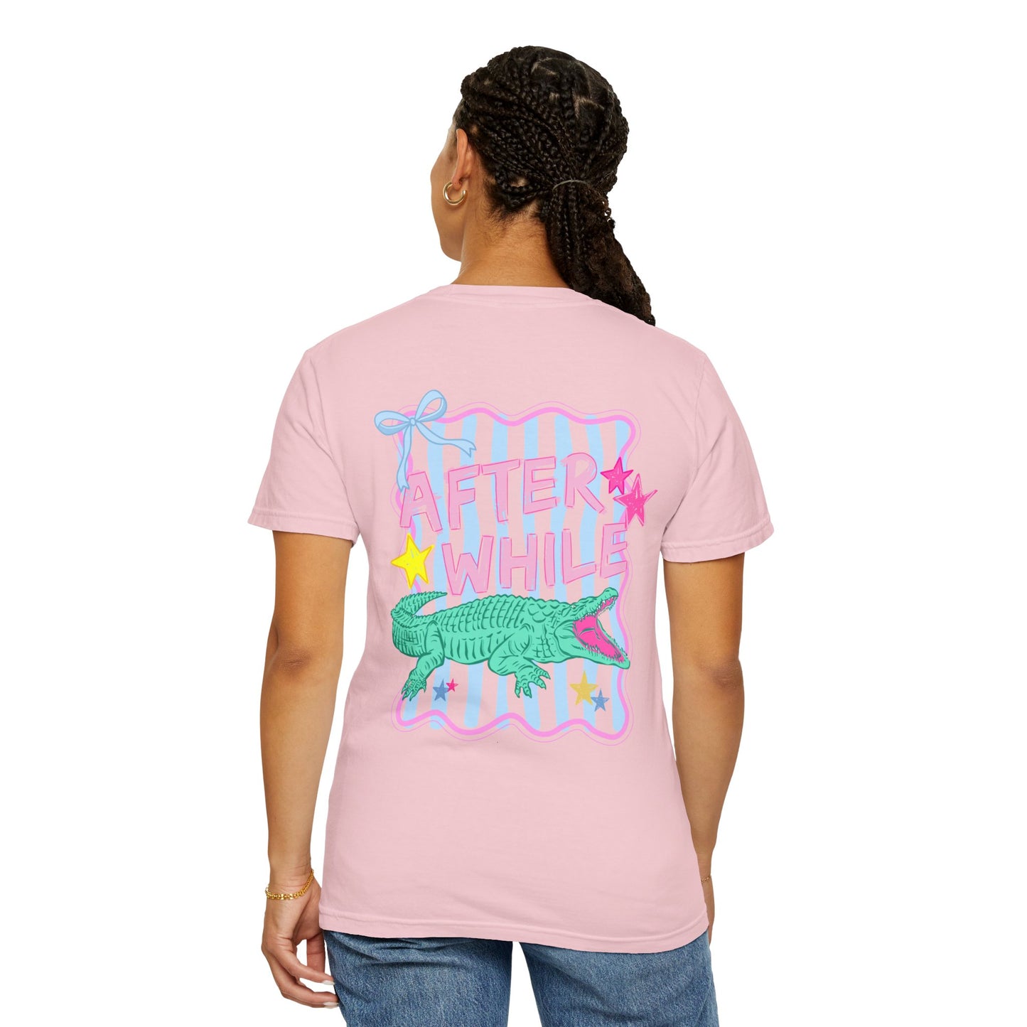 COMFORT COLORS - After While Crocodile T-Shirt — Pastel Retro Graphic Tee