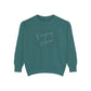 COMFORT COLORS - Peace Script Sweatshirt — Inspirational 'Peace' Typography Crewneck