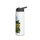 *** NEED TO PERSONALIZE THIS ? - DO NOT ORDER THIS PRODUCT - EMAIL ME @REFININGFAITHCOMPANY@GMAIL.COM - Softball Player Personalized Stainless Steel Water Bottle — Custom Name & Number