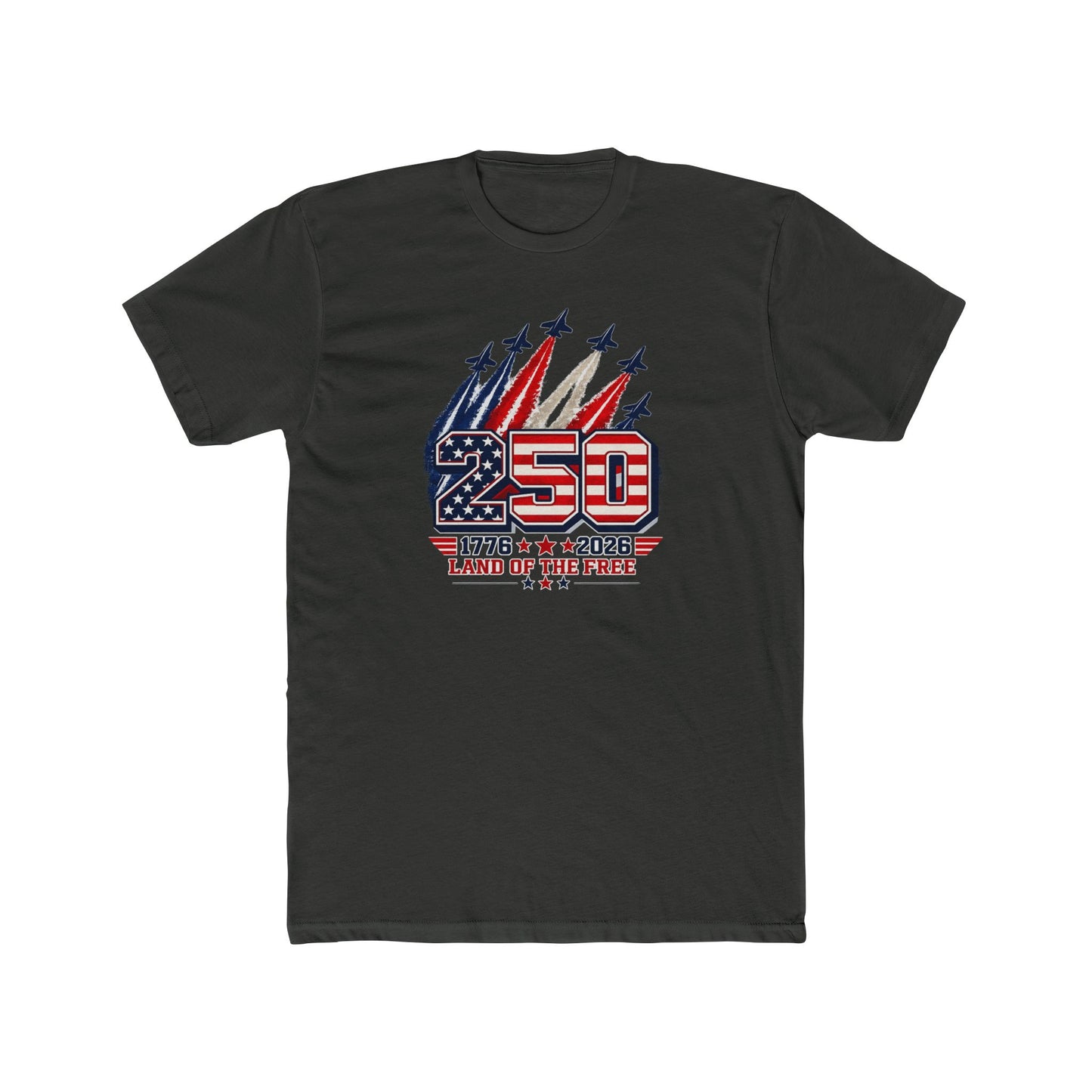 250th Anniversary USA Tee – "250 Land of the Free" Patriotic 1776–2026 Celebration T-Shirt