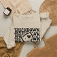 GILDAN -Touchdown Football Sweatshirt — Retro 'TOUCHDOWN' Graphic Crewneck