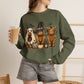 GILDAN -Halloween Dogs Crewneck Sweatshirt — Cute Witch, Ghost & Pumpkin Puppy Design