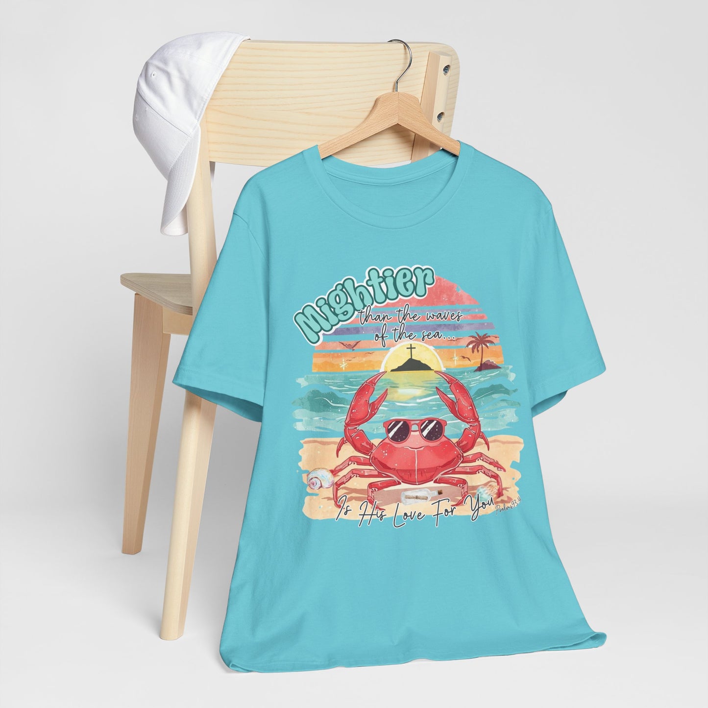 BELLA CANVAS -Crabby Beach Vibes T-Shirt — "Nighter" Sunglasses Crab Sunset Tee