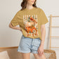 COMFORT COLORS - Pumpkin Stack 'Boo Y'all' Fall T-Shirt — Autumn Floral Halloween Tee